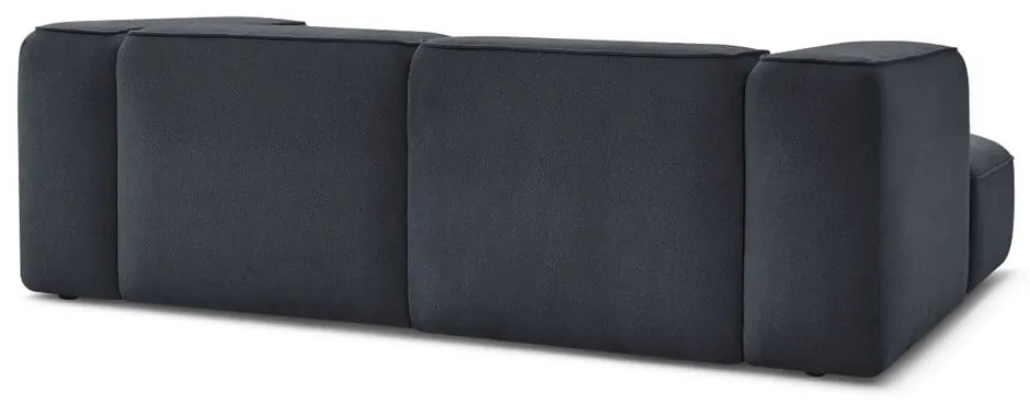 Ciemnoniebieski narożnik z materiału bouclé (lewostronny) Zephyr – Bobochic Paris