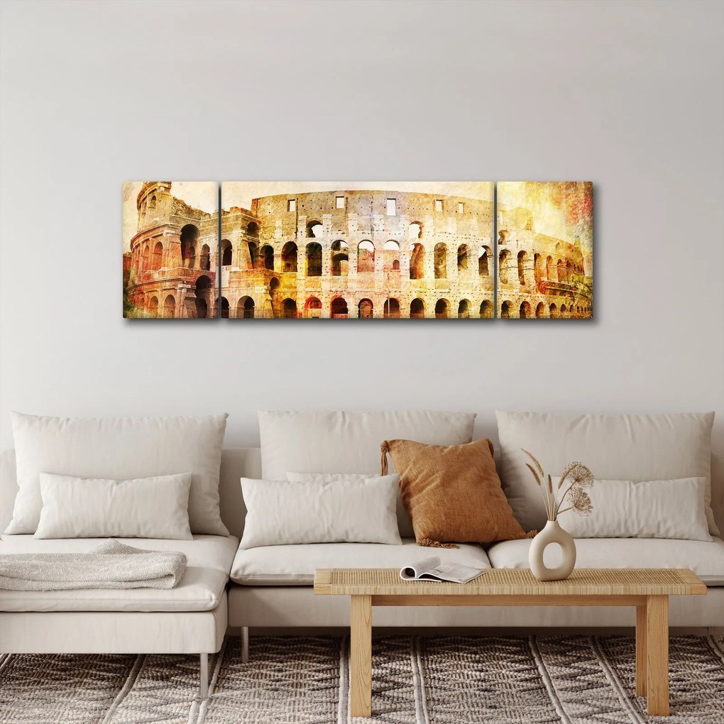 Obraz - Malarstwo cyfrowe, Koloseum, Rzym, Włochy (170x50 cm)