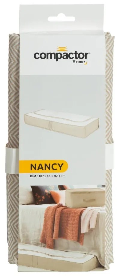 Tekstylny pojemnik pod łóżko Nancy – Compactor