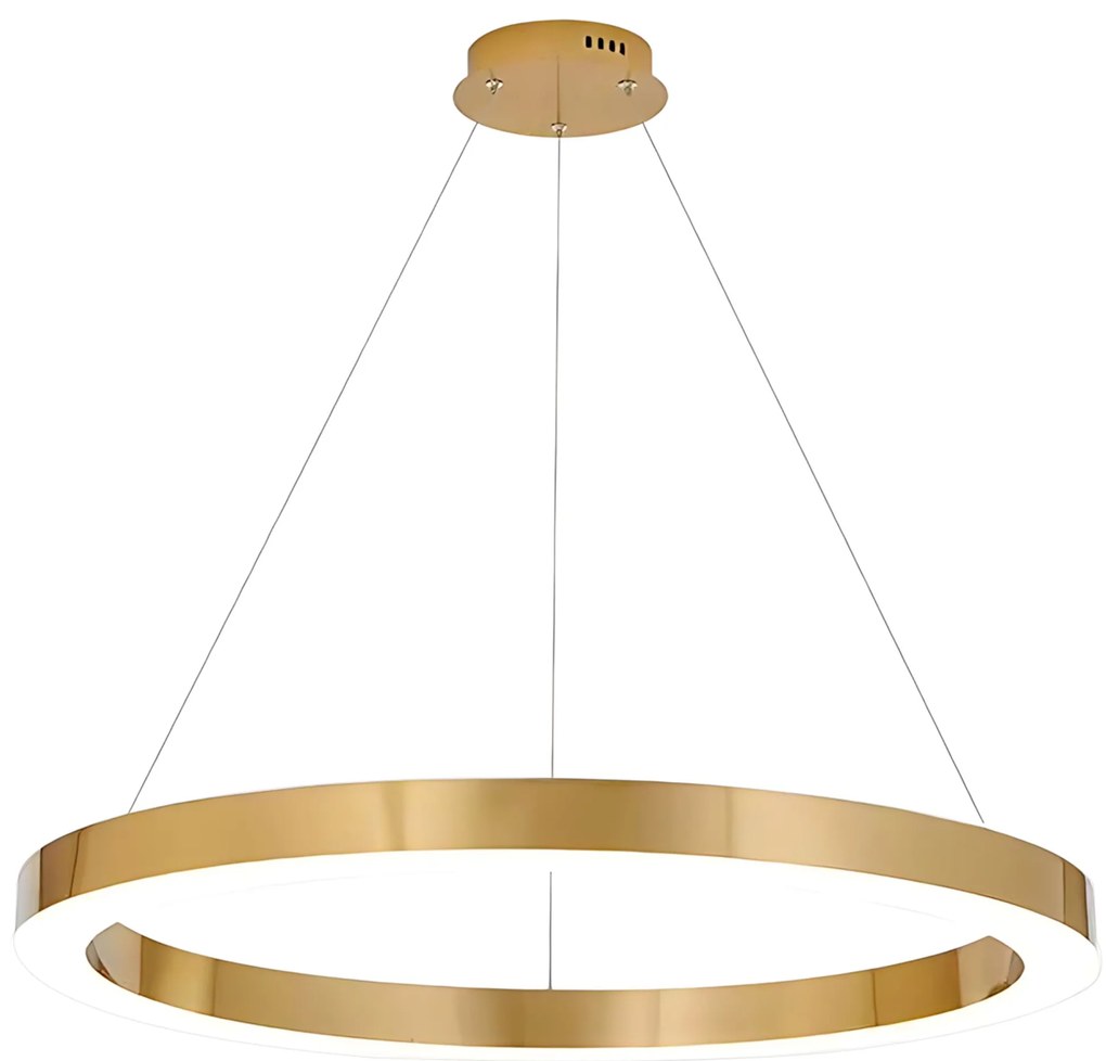 LAMPA WISZĄCA LED LHJ051-CP1 C ZŁOTA SZCZOTKOWANA