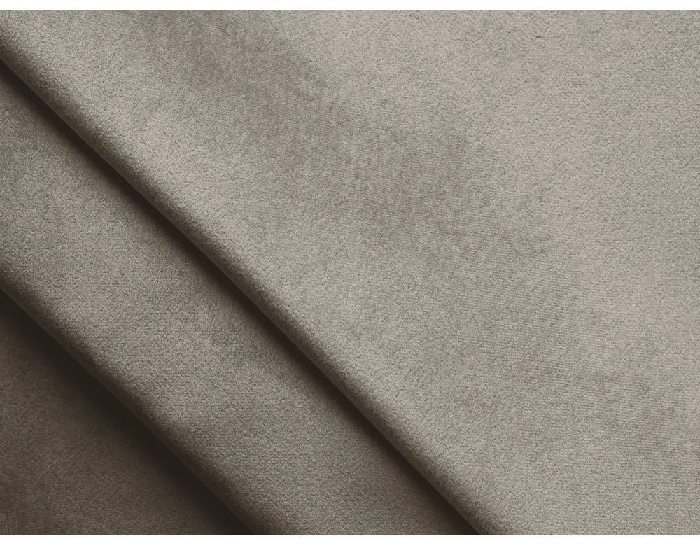 Szarobrązowe łóżko kontynentalne ze schowkiem 160x200 cm Mikana – Makamii