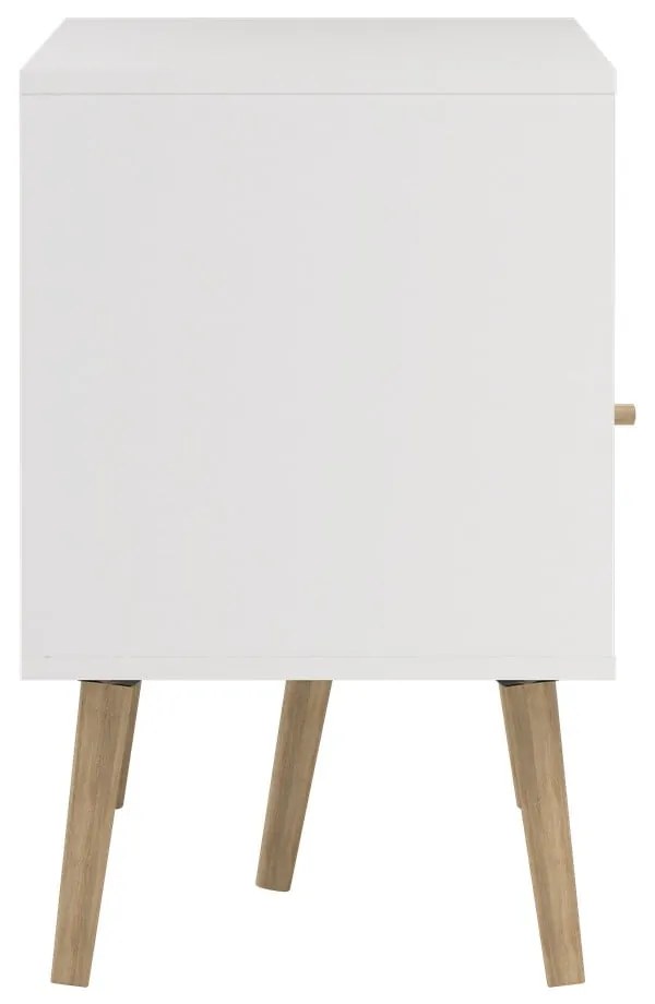 Biała szafka pod TV 117x61 cm Bodo – Tvilum