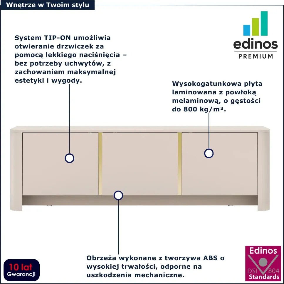 Kaszmirowa potrójna szafka RTV Z6-A76
