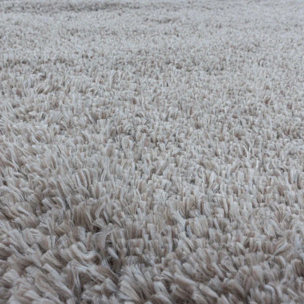 Jasnobrązowy okrągły dywan ø 120 cm Fluffy – Ayyildiz Carpets