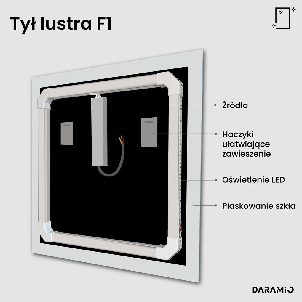 Lustro łazienkowe LED F1