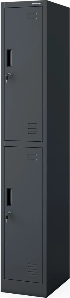 Szafka socjalna ubraniowa BHP antracytowa IGOR 1 Plus 316,5 x 1850 x 450 mm