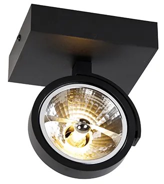 Designerski reflektor czarny regulowany - Go Nowoczesny Oswietlenie wewnetrzne