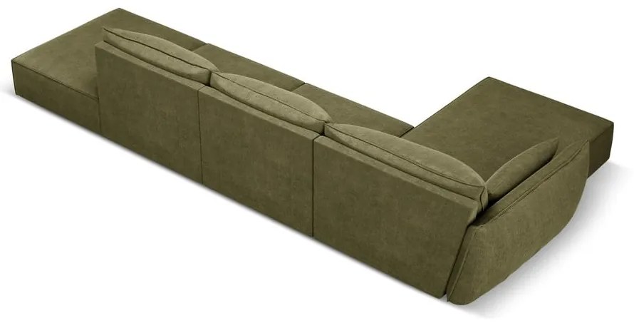 Zielony narożnik (lewostronny) Vanda – Mazzini Sofas