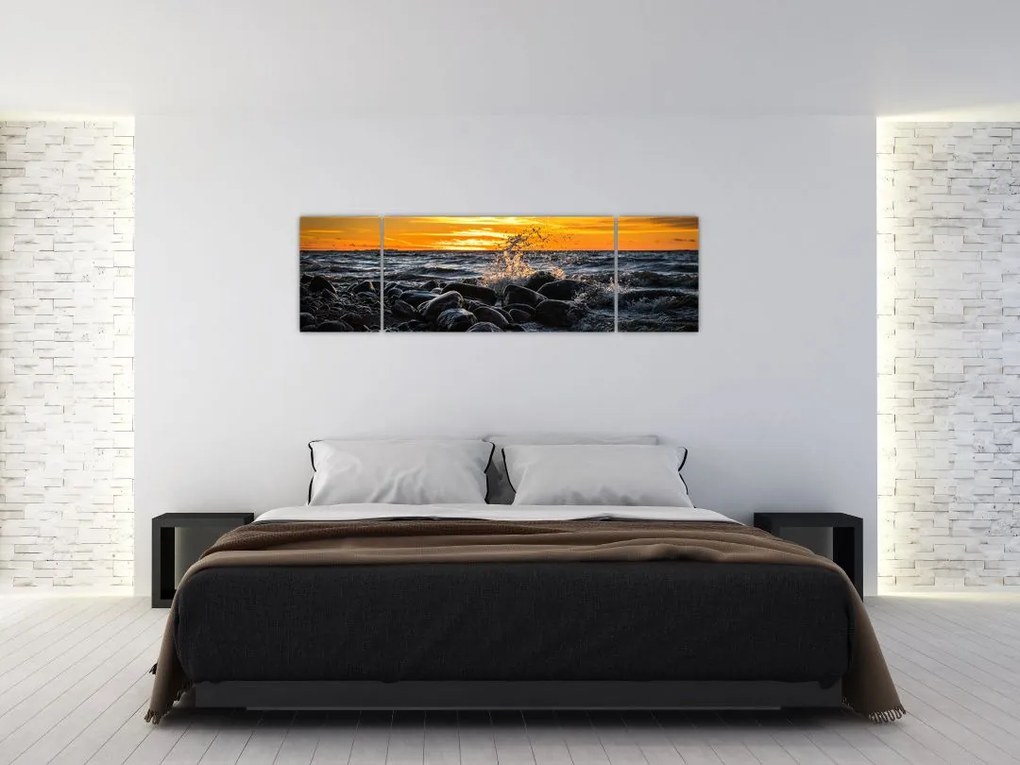 Obraz fal morskich (170x50 cm)
