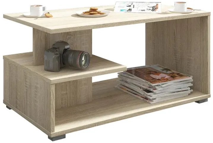 Ława prostokątna z półką dąb sonoma C5-K61