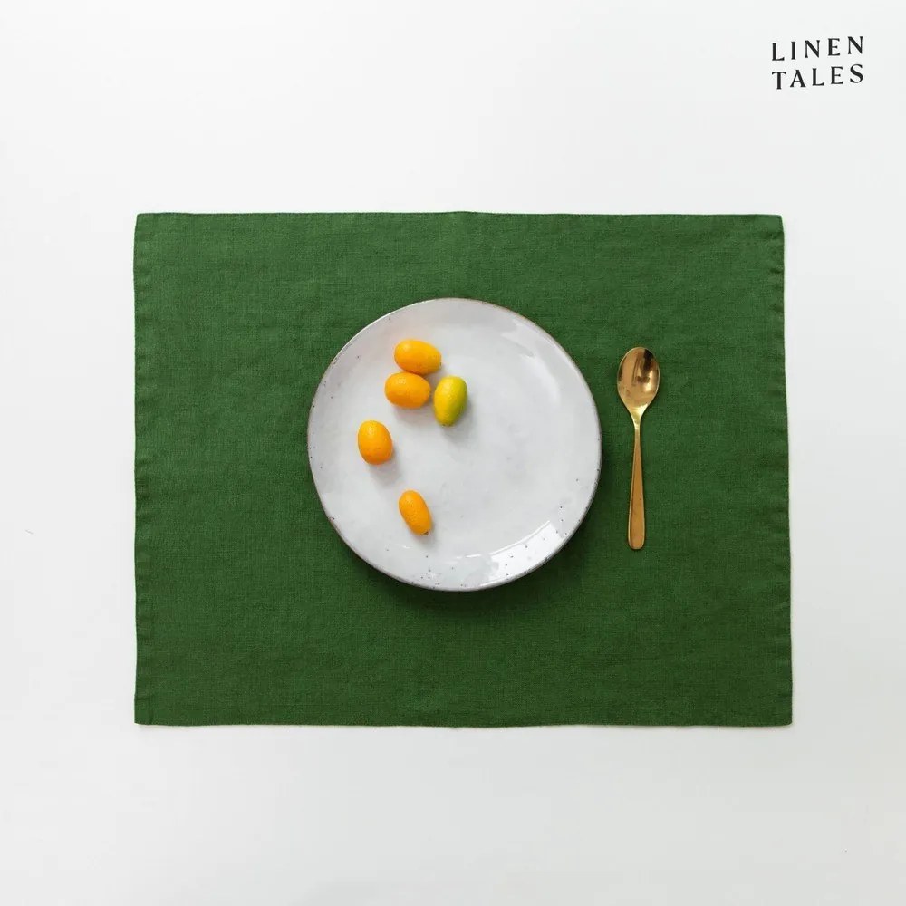 Lniana mata stołowa 35x45 cm True Green – Linen Tales