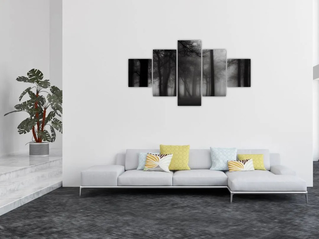 Obraz - Las we mgle (125x70 cm)