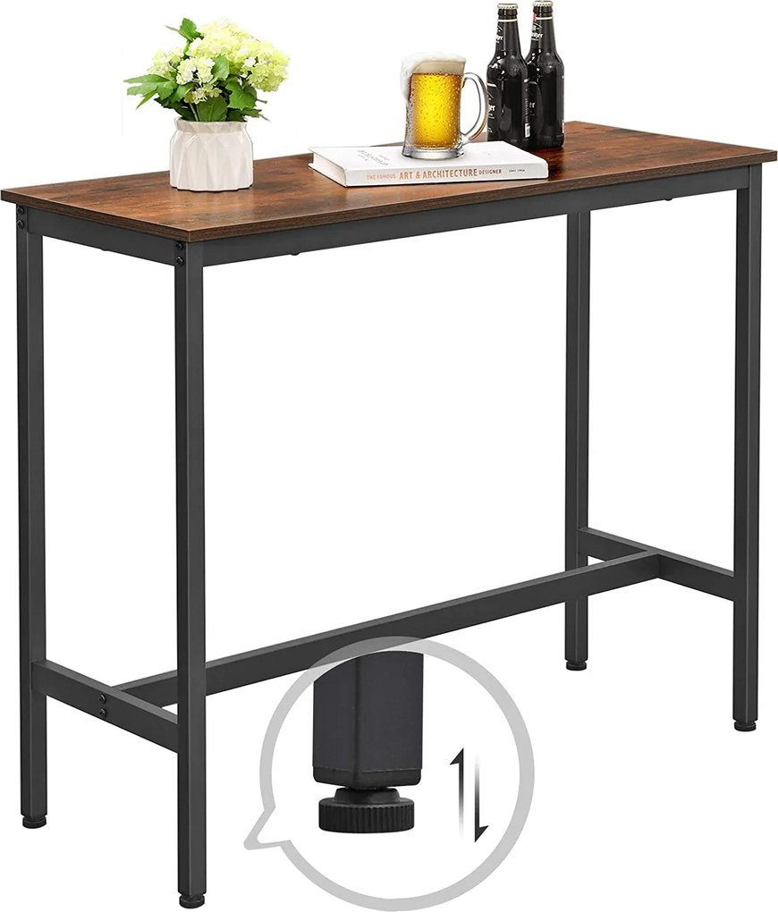 Wysoki stół barowy Salto 010 w stylu industrialnym