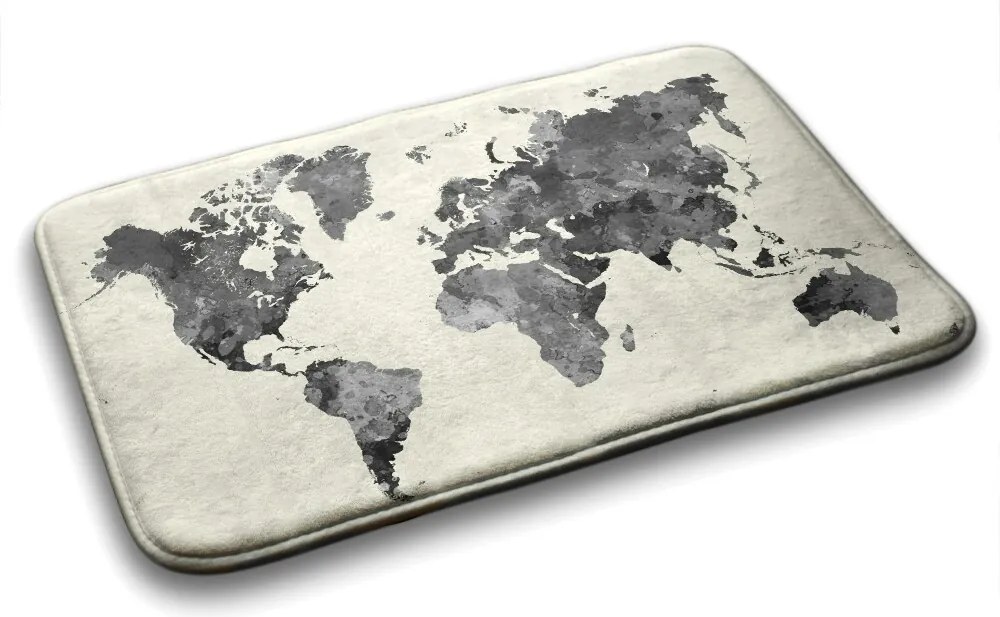 Dywanik łazienkowy antypoślizgowy Dywanik łazienkowy antypoślizgowy Mapa świata