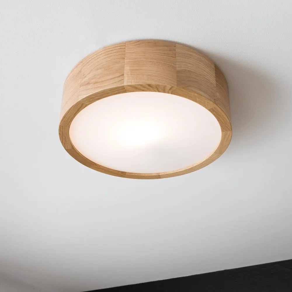 Brilagi - LED RGBW ściemnialna oprawa sufitowa CARVALHO 1xE27/9W/230V Wi-Fi dąb Ø 27,5 cm