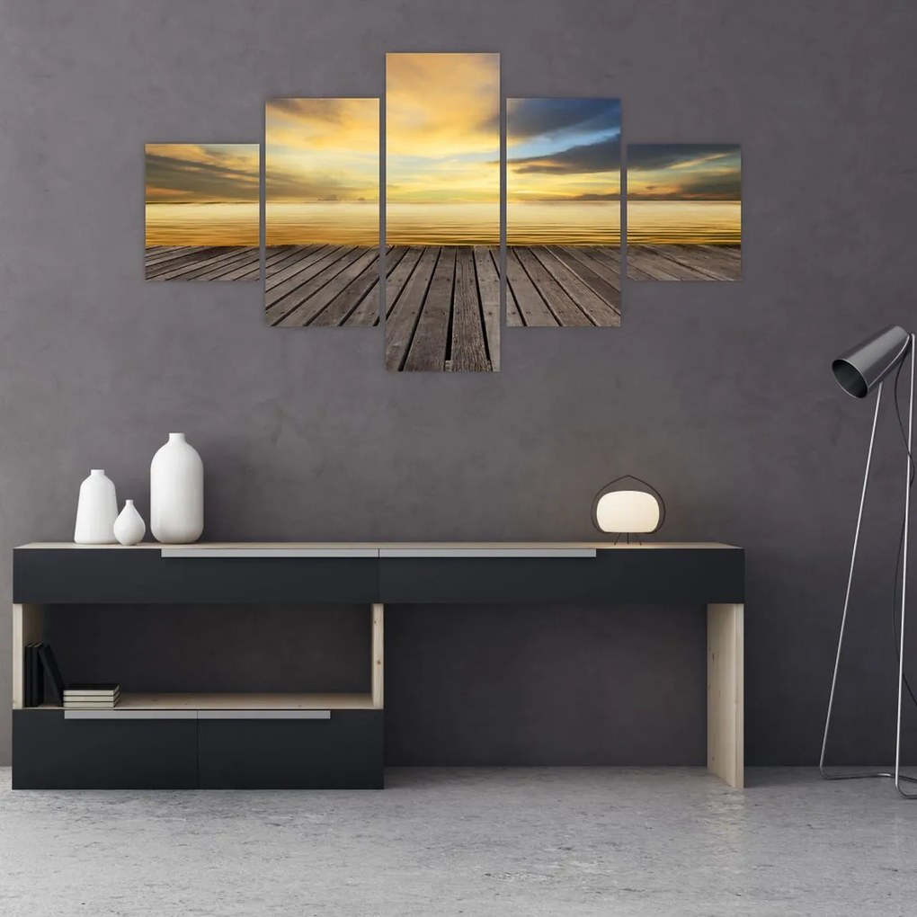 Obraz - Molo z widokiem (125x70 cm)