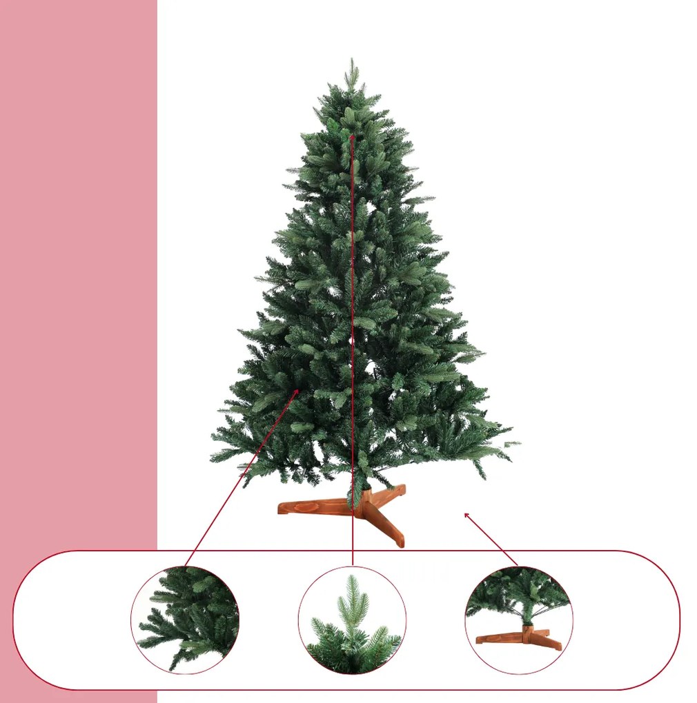 Sztuczna choinka FROST, 150 cm, zielona Casaria