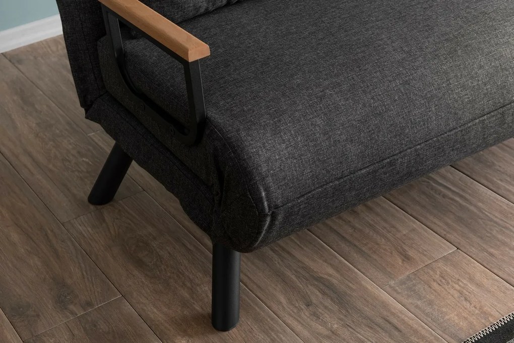 Sofa rozkładana Sando 2 ciemnoszara