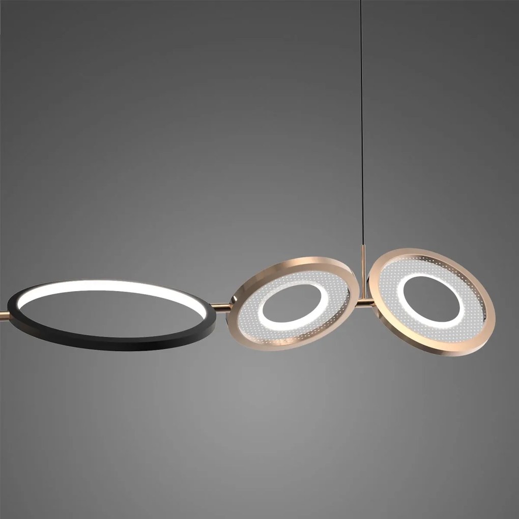 Szeroka lampa wisząca LED jadalniana Seppia No.4