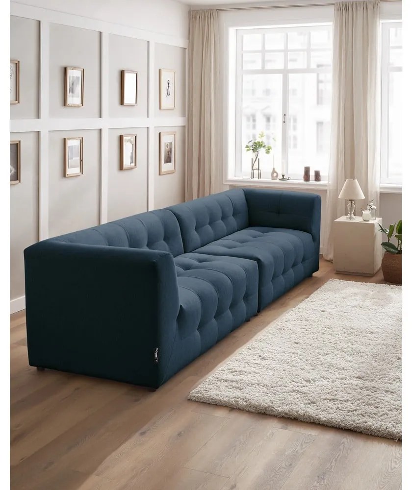 Ciemnoniebieska sofa 324 cm Kleber – Bobochic Paris