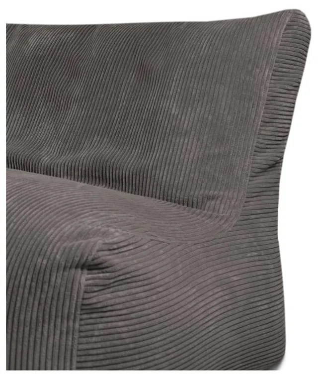 Czarny sztruksowy worek do siedzenia Sofa Seat Lounge – SLOWDOWN