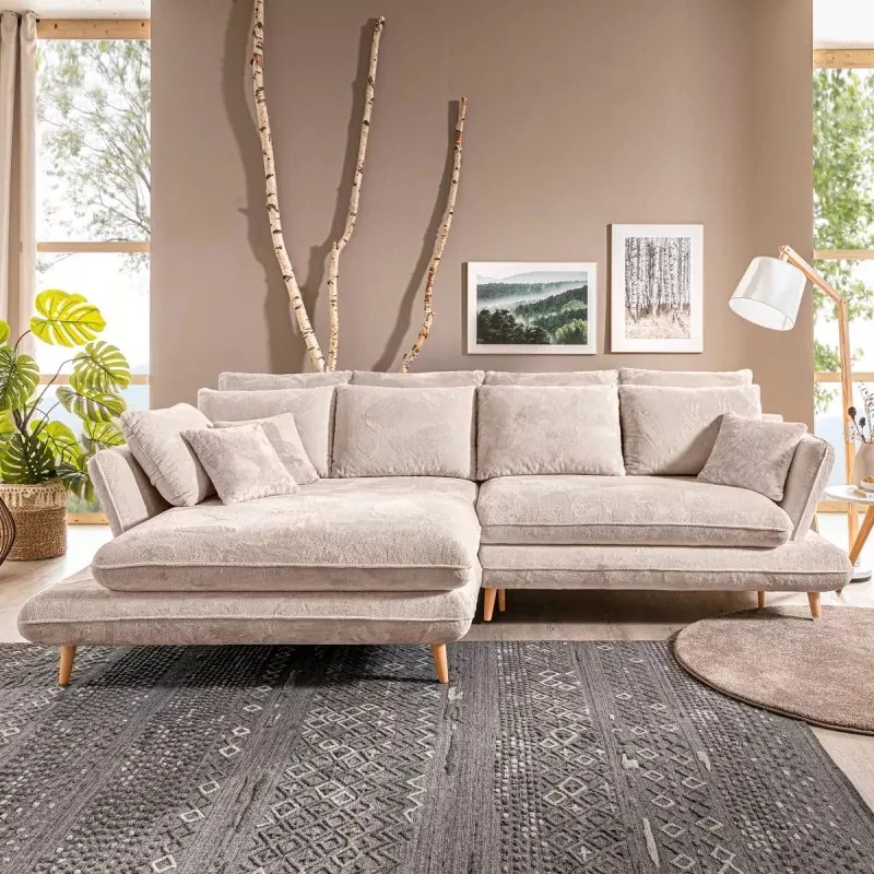 Narożnik MONTE z funkcją spania pojemnikiem i poduszkami