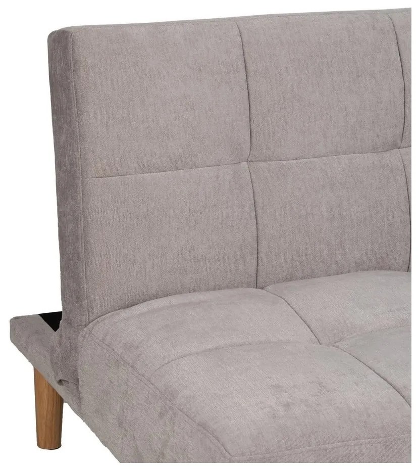 Jasnoszara rozkładana sofa z tkaniny szenilowej 178 cm – Ixia