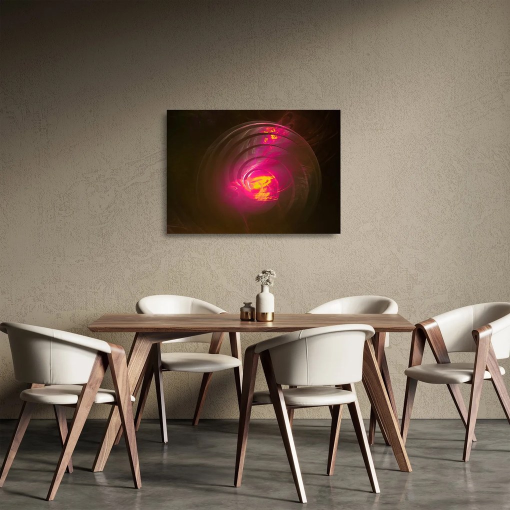 Obraz na szkle - abstrakcja spiralna (70x50 cm)