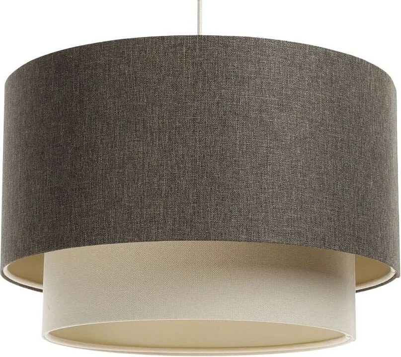 Lampa wisząca ERUTAN DOUBLE 40 szara/kremowa