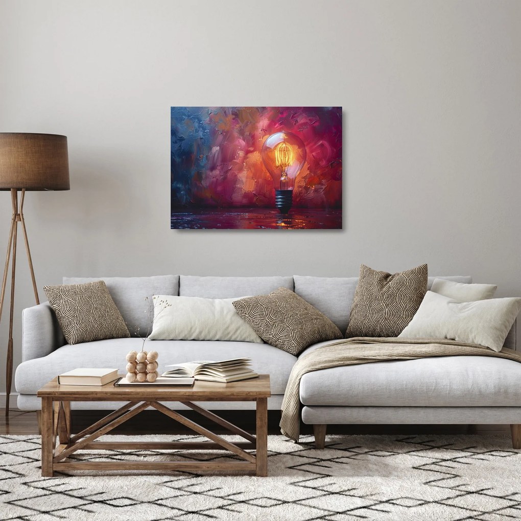 Obraz na szkle - Pomysł (70x50 cm)