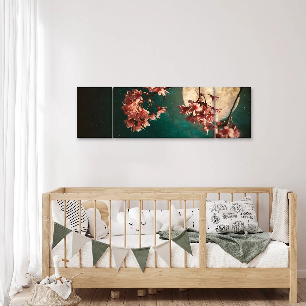 Obraz - Kwiat wiśni podczas pełni (170x50 cm)