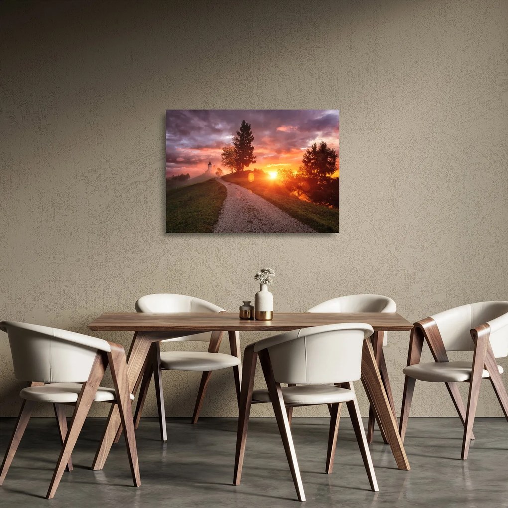 Obraz na szkle - Jamnik, Słowenia (70x50 cm)