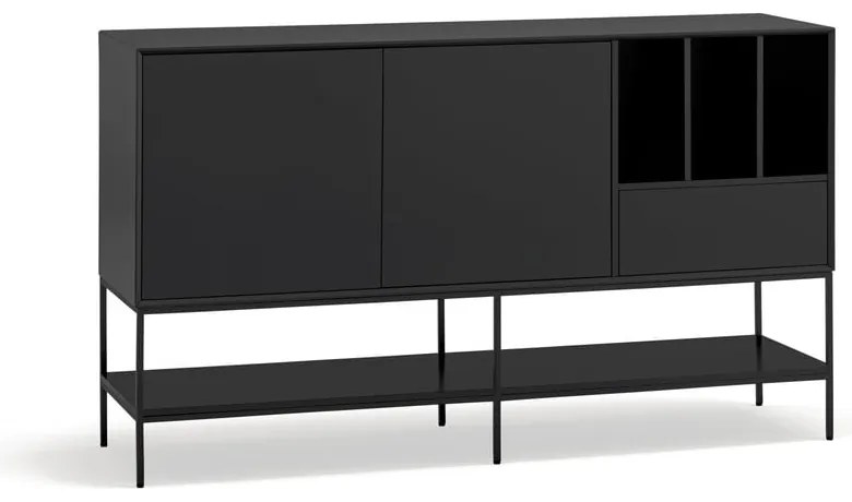 Czarna komoda 166x98x45 cm Platt – Teulat