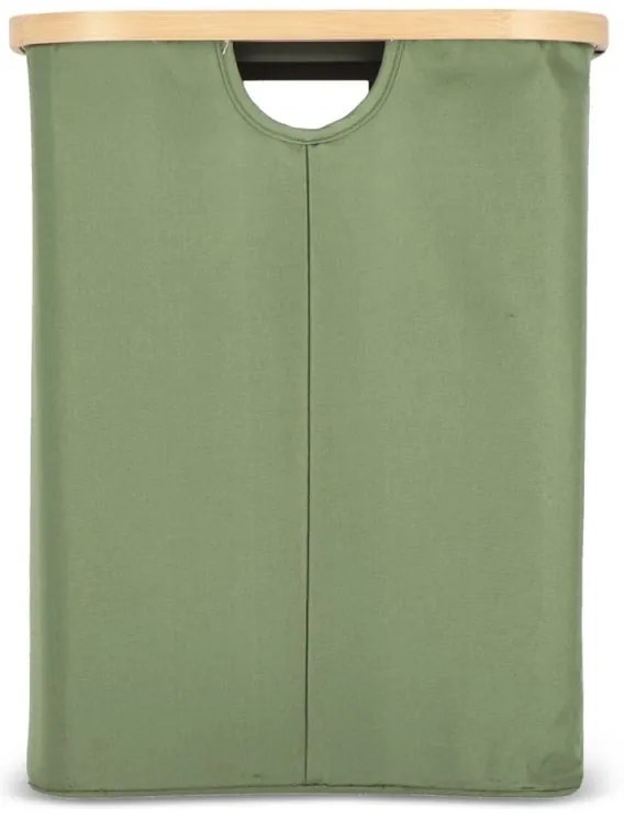 Kosz na pranie NOLVIO 50 L, zielony