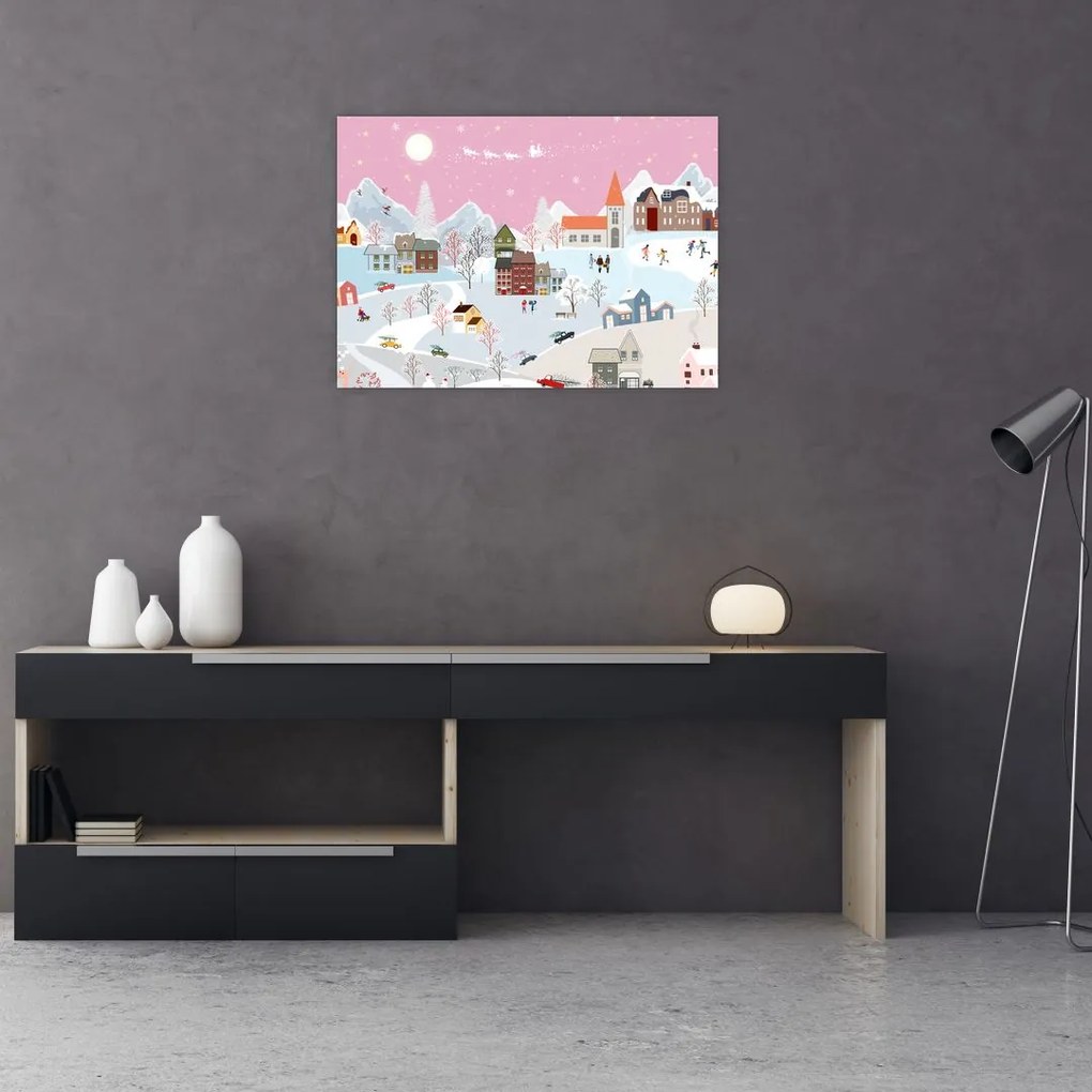 Obraz - Magiczna zima (70x50 cm)