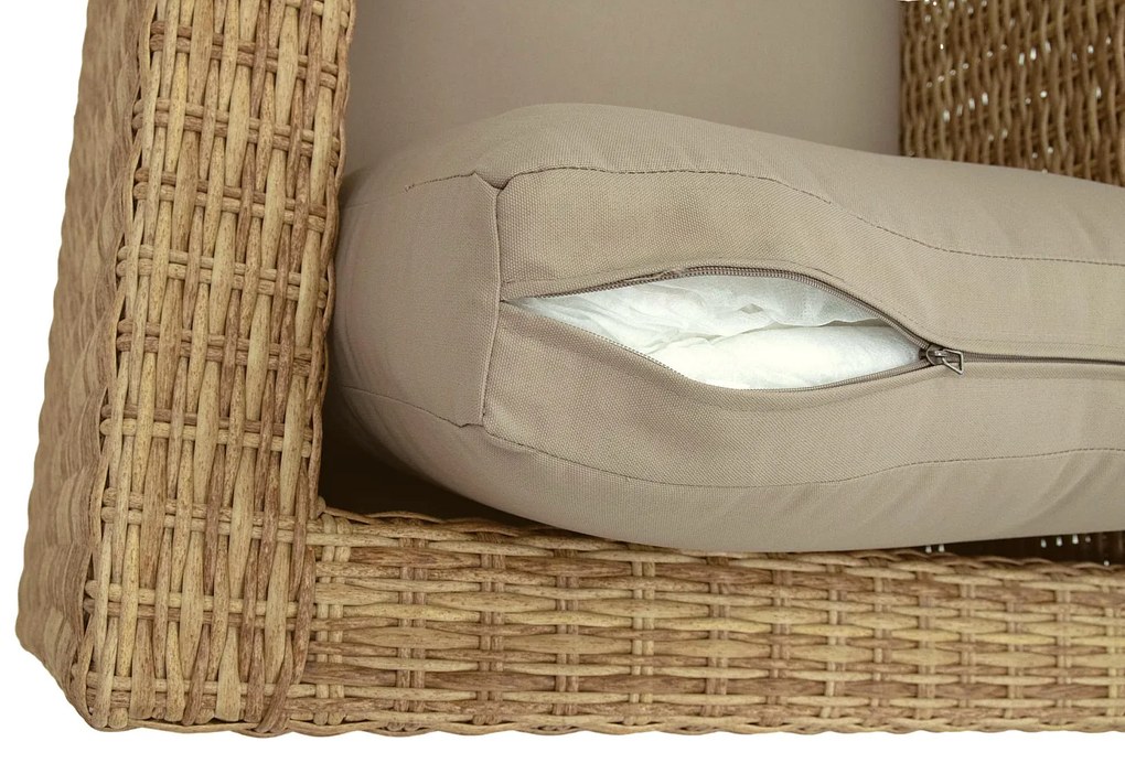 Zestaw rattanowy MALIBU dla 5 osób (beżowo-brązowy)