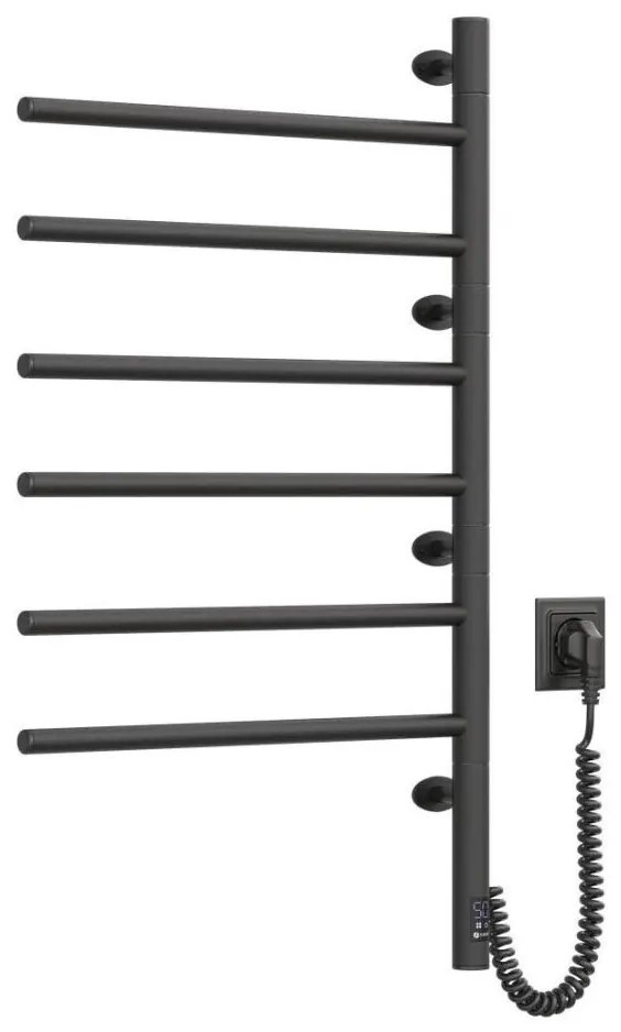 Elektryczny suszarka na ręczniki ARABESQUE 196W/230V 81,8cm IP44 czarna