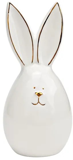 Ceramiczny zajączek AURIC BUNNY 14 cm biały