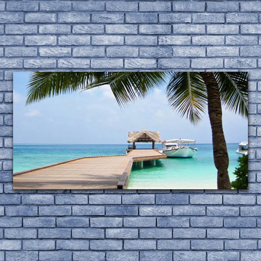 Obraz na płótnie Stalowy Gigant nad Zatoką