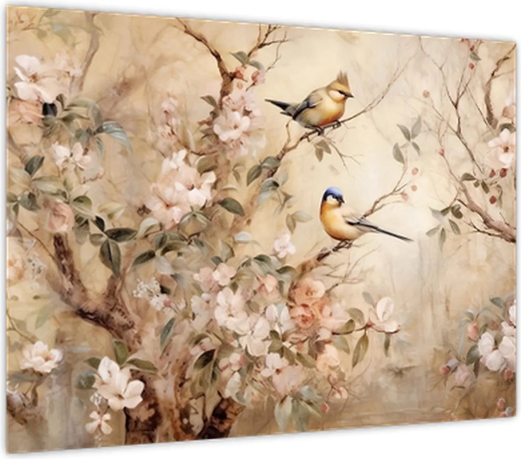 Obraz - Obraz ptaka w stylu vintage II. (70x50 cm)