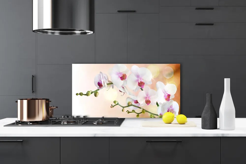 Panel Szklany Malowniczy Ogród Kwiatowy