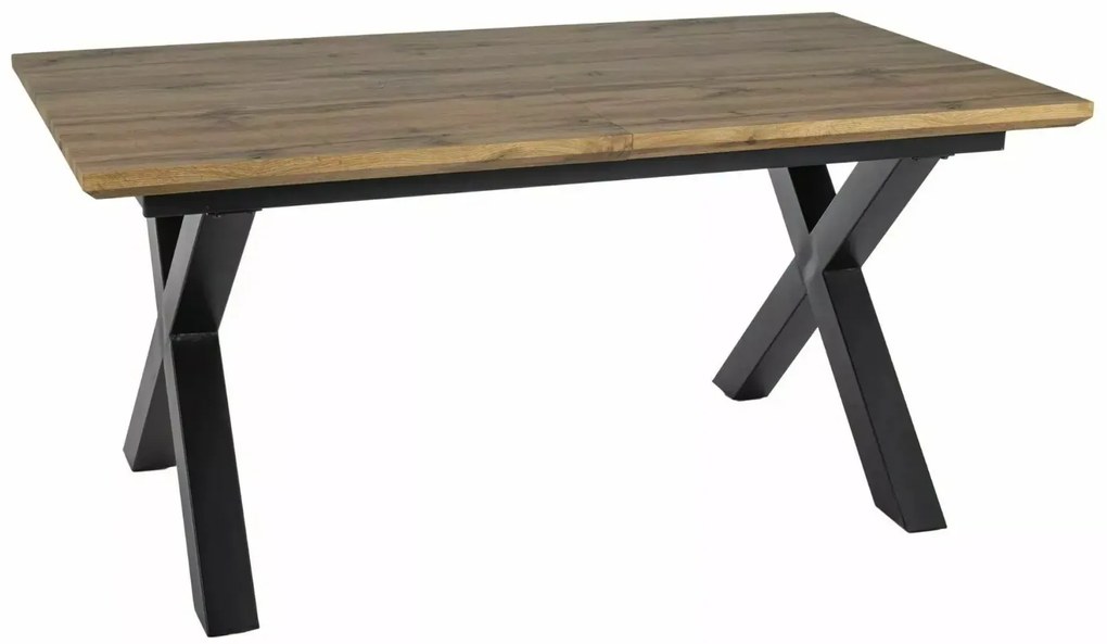 Stół rozkładany XAVIERO II 160(240)x90 dąb artisan/czarny SIGNAL