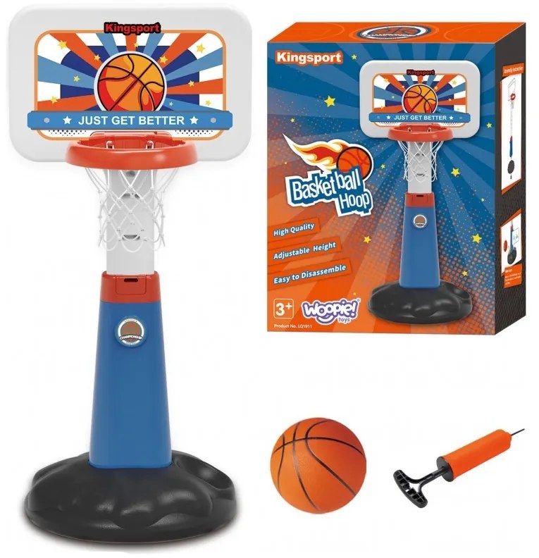 Woopie zestaw koszykówka regulacja 99 - 125 cm + piłka + pompka