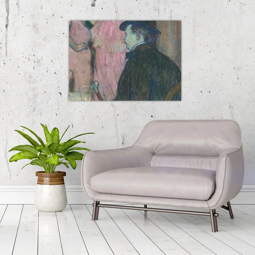 Obraz na szkle - Henri de Toulouse-Lautrec, Maxime Dethomas, reprodukcje (70x50 cm)