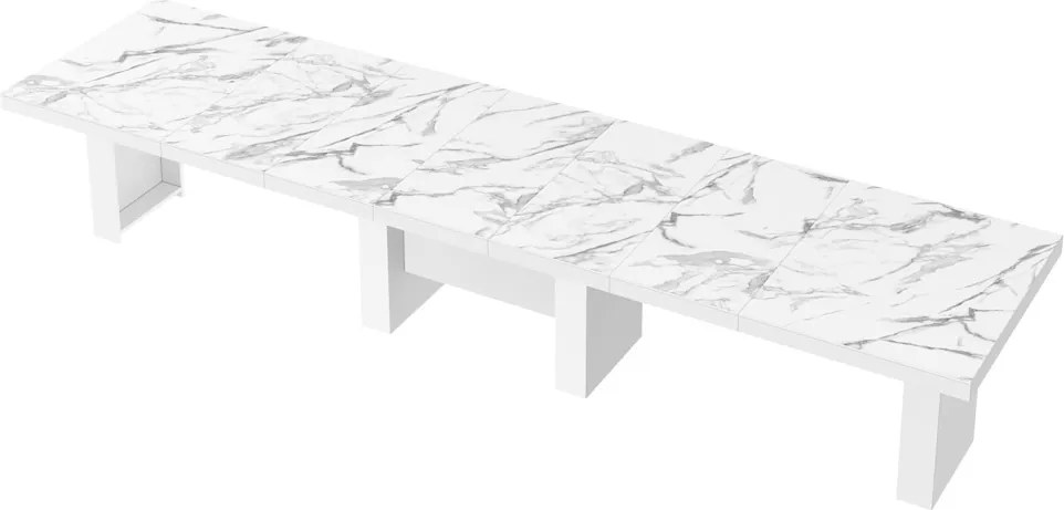 Rozkładany do 400 cm stół Largo Hubertus marmur połysk