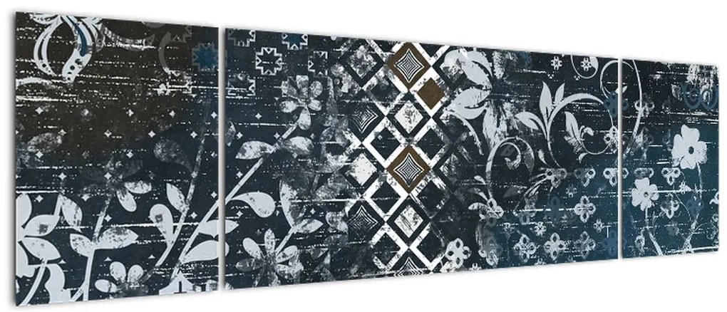 Obraz z kwiatowym wystrojem (170x50 cm)