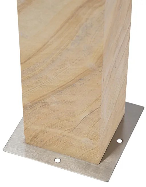 Nowoczesna lampa zewnętrzna beż 70cm - Grumpy