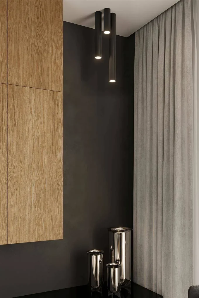 Plafon LAGOS 40 czarny SOLLUX LIGHTING