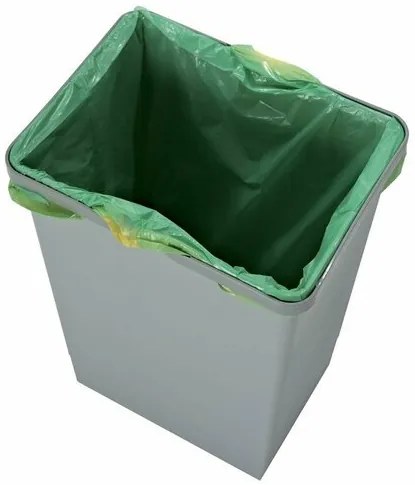 Elletipi Plastikowy kosz z uchwytami 35 l, szary