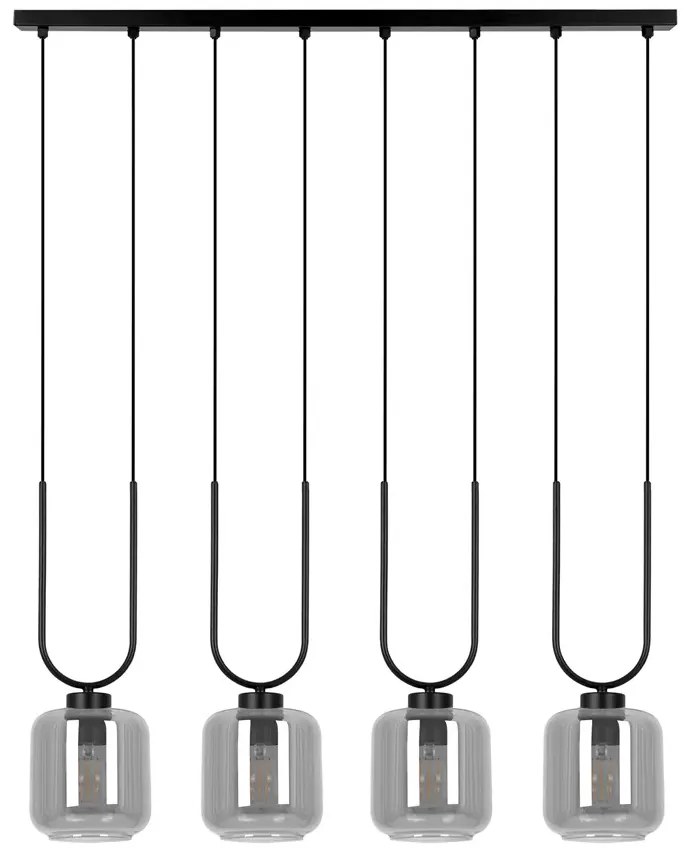 Wisząca szeroka lampa grafitowa L1-L77